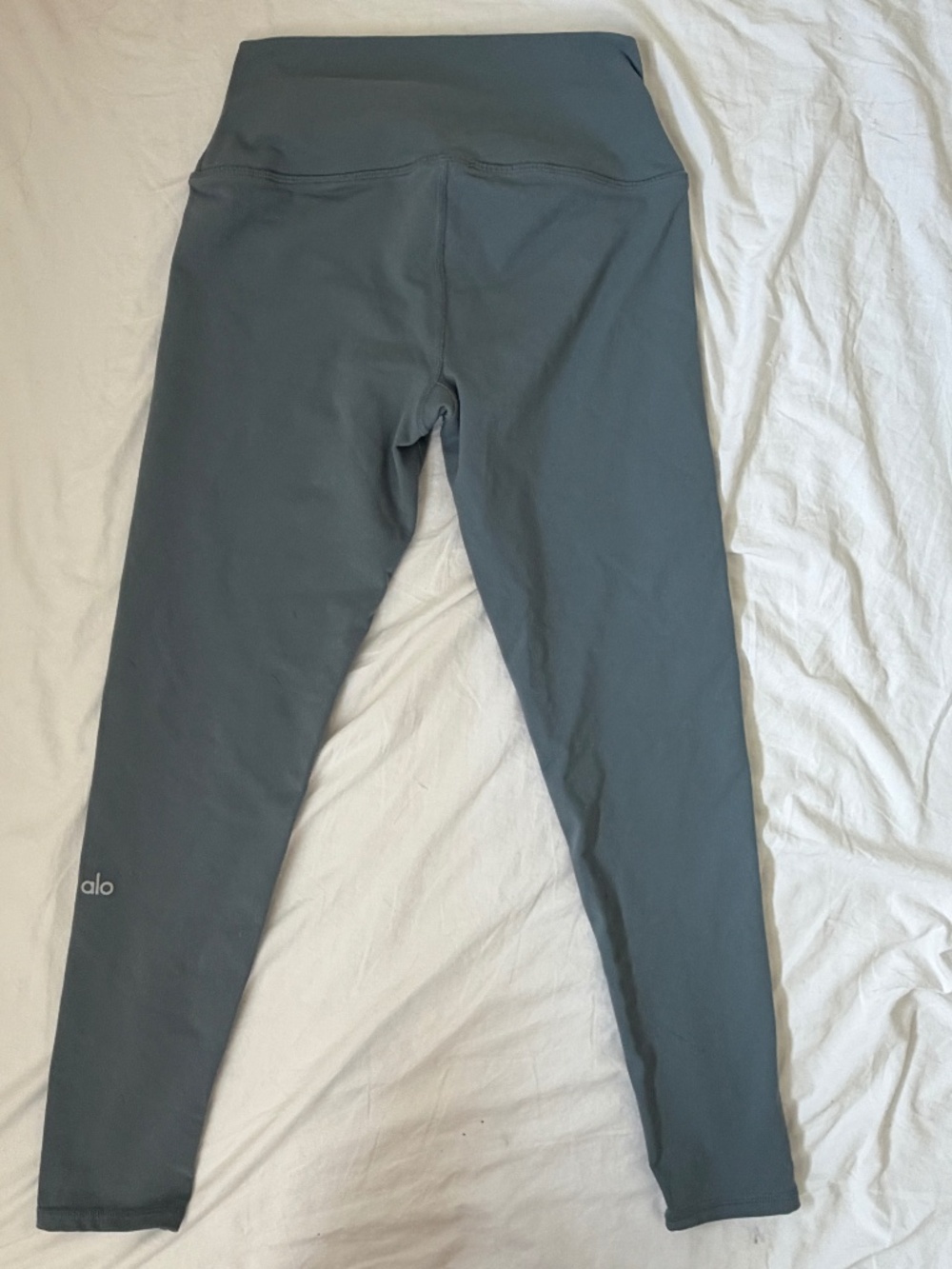 Alo Yoga High Waist Alobrush 7/8 Leggings Medium Teal Blue